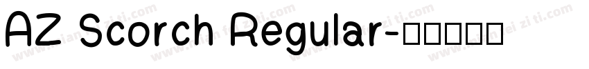 AZ Scorch Regular字体转换